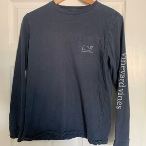 Vineyard Vines Men's Blue Long Sleeve Tee